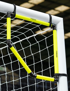 FORZA Football Goal Top Bins – Pack of 1, 2 or 4 | Premium Football Training Equipment - Football Goal Corner Target | Fluro Yellow Goal Target For All Football Goals