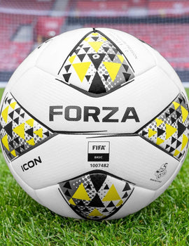 FORZA Footballs with Mesh Storage Carry Bag & Multiple Pack Sizes - Variety of Ball Types for Football Matches, Competitions & Training