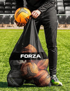 FORZA Ball Carry Bag - 10 Ball Capacity | Durable and Lightweight Carrying Solution for Football, Basketball, Rugby & More