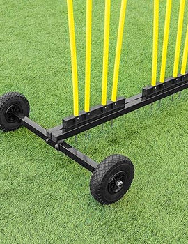 FORZA Free Kick Mannequin Trolley - Football Mannequin Body Trolley with Handle & Off-Road Tyres | Football Training Equipment | Trolley for Football Mannequins