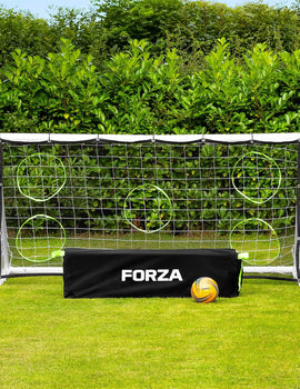 FORZA 8ft x 4ft Football Goal | Durable All Weather uPVC with Quick & Easy Assembly - Optional Target Sheet, Football & Carry Bag - Ideal for Home Gardens and Clubs