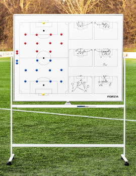 FORZA 150cm x 120cm Wheeled Sport Coaching Whiteboards | Double-Sided Design | 5 Sport Options