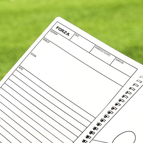 FORZA Football Coaching & Planner Notebook - A4/A5 Size Options | 100 Page Tactical Planner/Organiser | Coaches Tactic Folder | Matchday Football Tactics Board