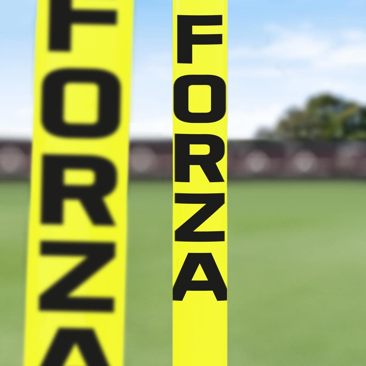 FORZA Astro Slalom Poles + Bases - 5ft/6ft High | Sports Training Slalom Poles With Spring Back | Improve Agility/Speed/Footwork | Rubber Base Included