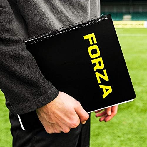 FORZA Football Coaching & Planner Notebook - A4/A5 Size Options | 100 Page Tactical Planner/Organiser | Coaches Tactic Folder | Matchday Football Tactics Board