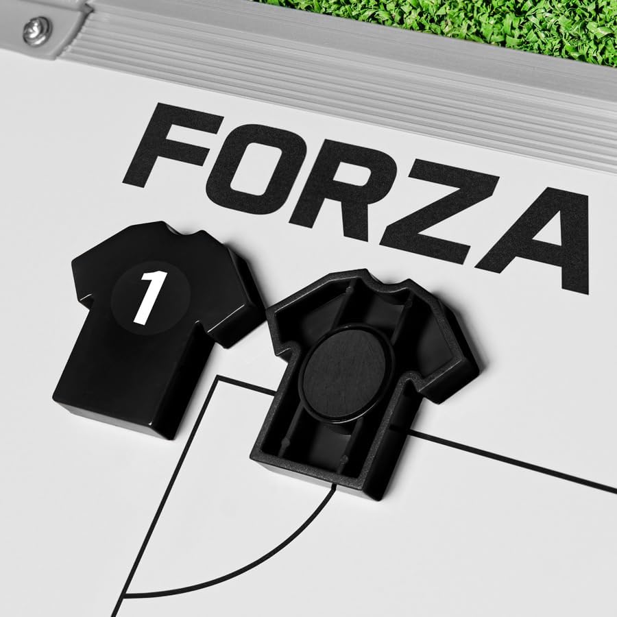 FORZA T-Shirt Coaching Magnets – Set of 11 Magnetic Player Markers with Number Stickers – Compatible with All FORZA Coaching Boards – Ideal for Football Coaches & Managers (Black)