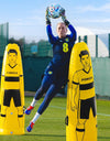 FORZA Pro Football Air Mannequin Junior & Senior | Inflatable Football Free Kick Training Dummies | Pack of 1, 3 or 5 Portable Football Training Equipment | Optional Carry Bag