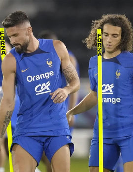 FORZA Astro Slalom Poles + Bases - 5ft/6ft High | Sports Training Slalom Poles With Spring Back | Improve Agility/Speed/Footwork | Rubber Base Included