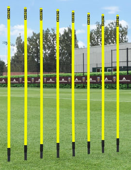 FORZA Slalom Training Poles | 5ft or 6ft Spring Loaded Agility Training Poles - Packs of 8 or 16 for Football, Agility & Fitness Drills