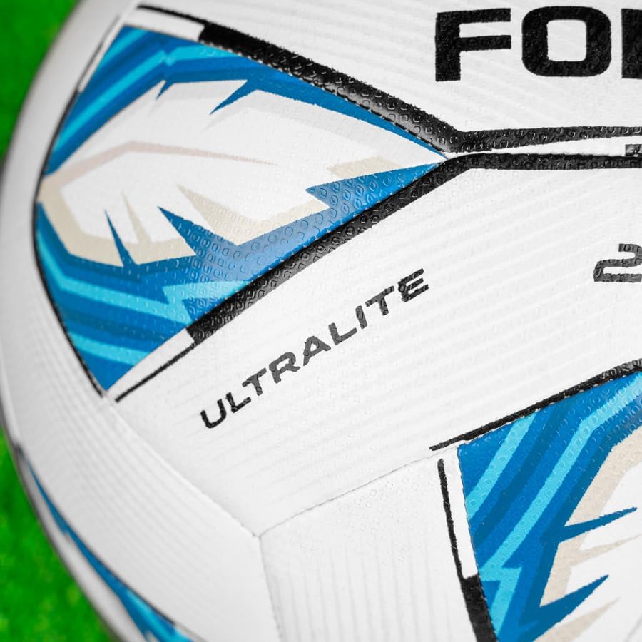 FORZA Lite & UltraLite Football [Sizes 3,4 & 5] | Lightweight Training Ball for Youth & Injury Rehab | Low Impact Ball for Heading Drills, Recovery & Schools