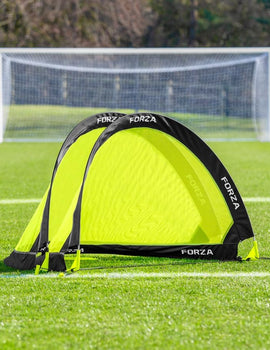 FORZA Flash Pop-Up Football Goals [2.5ft, 4ft or 6ft] - Portable Goal Posts for Shooting Practice - Pop-Up in Minutes | Single or Pair of Goals