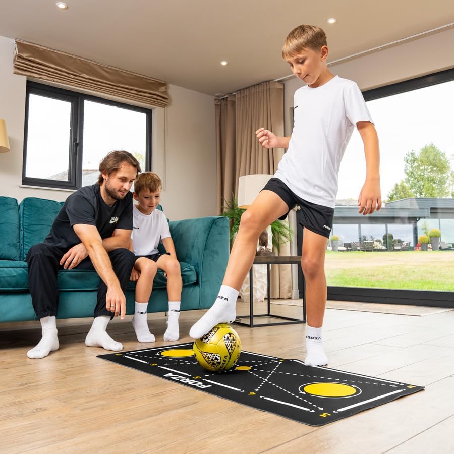 FORZA Elite Football Control & Technique Training Mats | Elite Training Mat with Arrows & Anti-Slip Rubber | Upgrade Your Technique