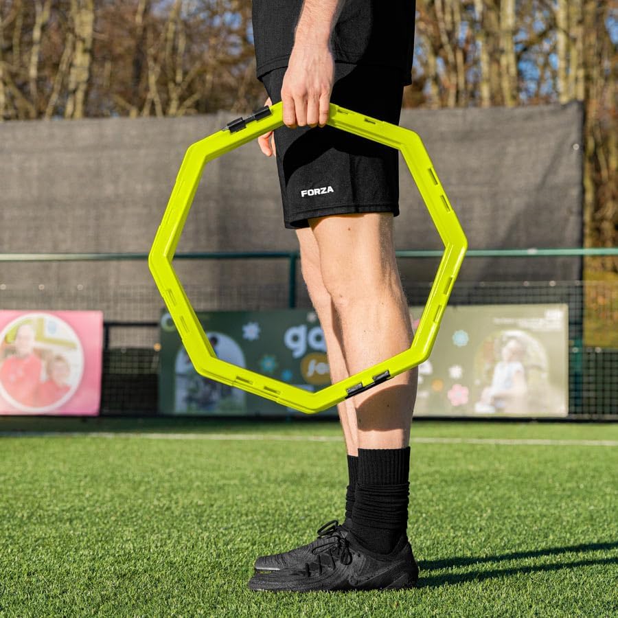 FORZA Agility Training Octa Rings [Pack of 6] | Football Training Equipment | Multi-Sport Agility Ring Set | Speed Training Equipment | Sports Equipment