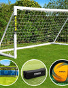 FORZA 8ft x 4ft Football Goal | Durable All Weather uPVC with Quick & Easy Assembly - Optional Target Sheet, Football & Carry Bag - Ideal for Home Gardens and Clubs
