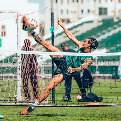 FORZA Pro Portable Football & Head Tennis Net - Adjustable Height, Reinforced Aluminium & Easy to Move