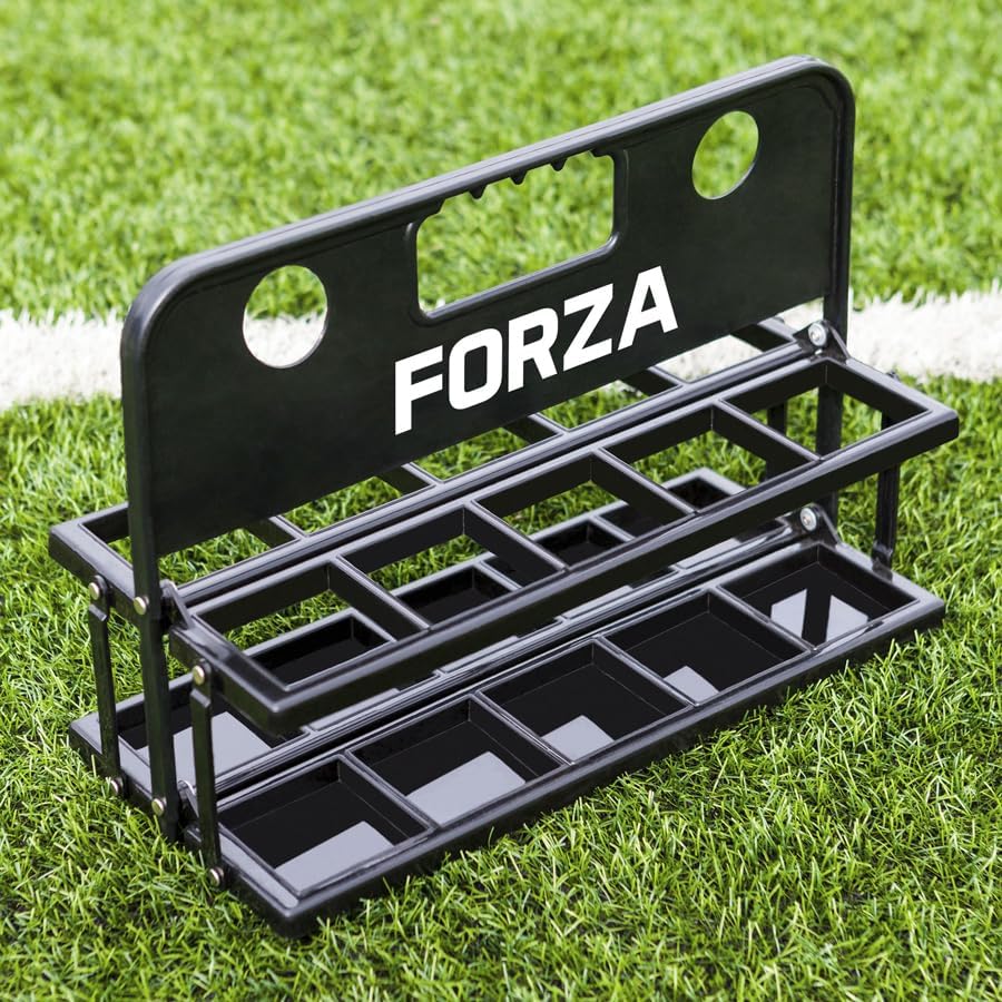 FORZA 10 Water Bottles & Carrier [750ml] - BPA Free Plastic - Variety Of Colours (Black)