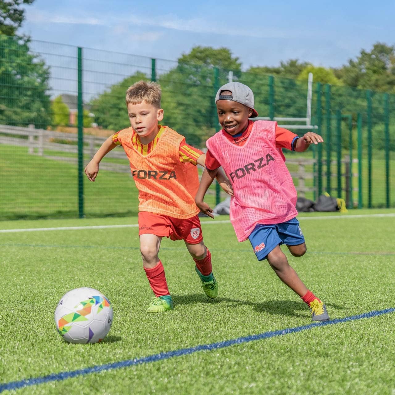 FORZA Training Bibs [10 Pack] - Pro Football Training Vests Sizes | Multi-Sport Bibs | Kids/Adult Bib | Football Bibs | Training Equipment