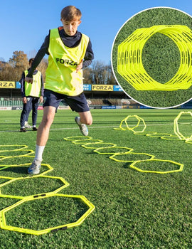 FORZA Agility Training Octa Rings [Pack of 6] | Football Training Equipment | Multi-Sport Agility Ring Set | Speed Training Equipment | Sports Equipment