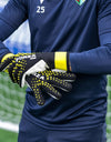FORZA NGE Goalkeeper Gloves | Pro-Level Strapless GK Gloves [2 Colours & 8 Size Options] - High Performing, Ultra-Durable Latex