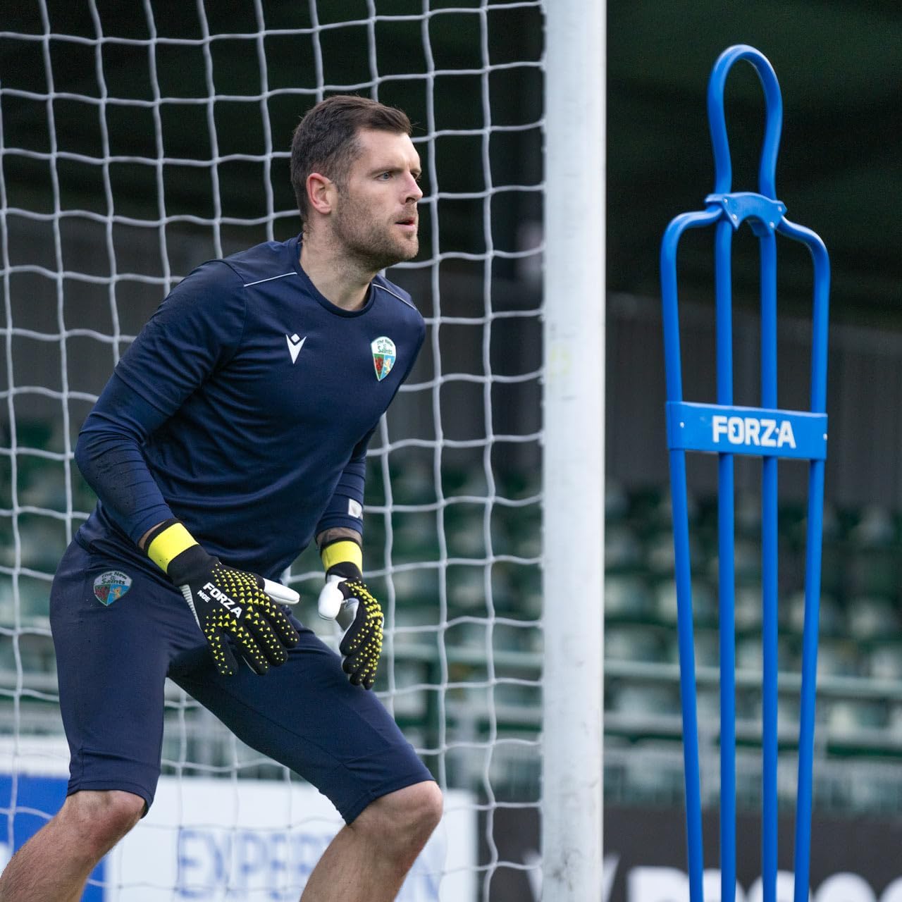 FORZA NGE Goalkeeper Gloves | Pro-Level Strapless GK Gloves [2 Colours & 8 Size Options] - High Performing, Ultra-Durable Latex