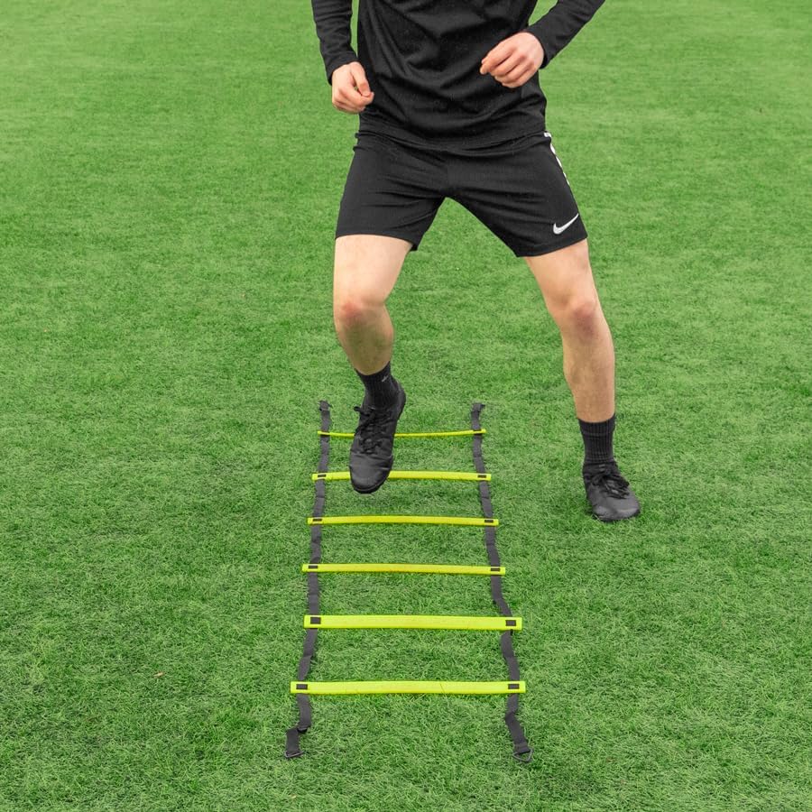 FORZA Speed & Agility Training Ladder – Adjustable Plastic Rungs with Durable Nylon Edges – Available in 3m & 6m Lengths – Ideal for Football, Rugby & Fitness Training