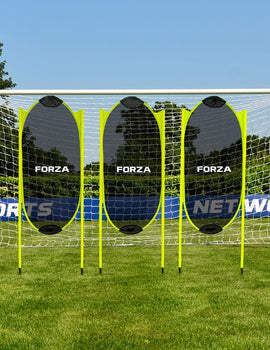 FORZA Spring Back Football Mannequins - 3x Pack | 5ft Pop-Up Free Kick Mannequins Set | Football Training Equipment | Perfect For Football Clubs & Home Practice