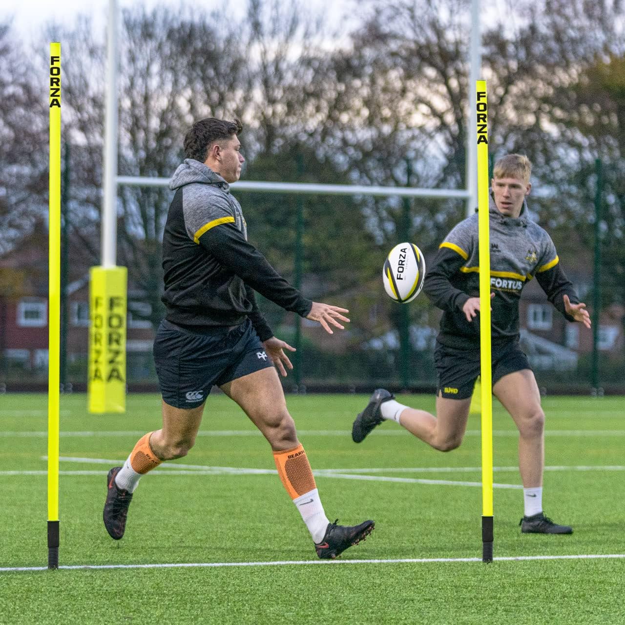 FORZA Slalom Training Poles | 5ft or 6ft Spring Loaded Agility Training Poles - Packs of 8 or 16 for Football, Agility & Fitness Drills