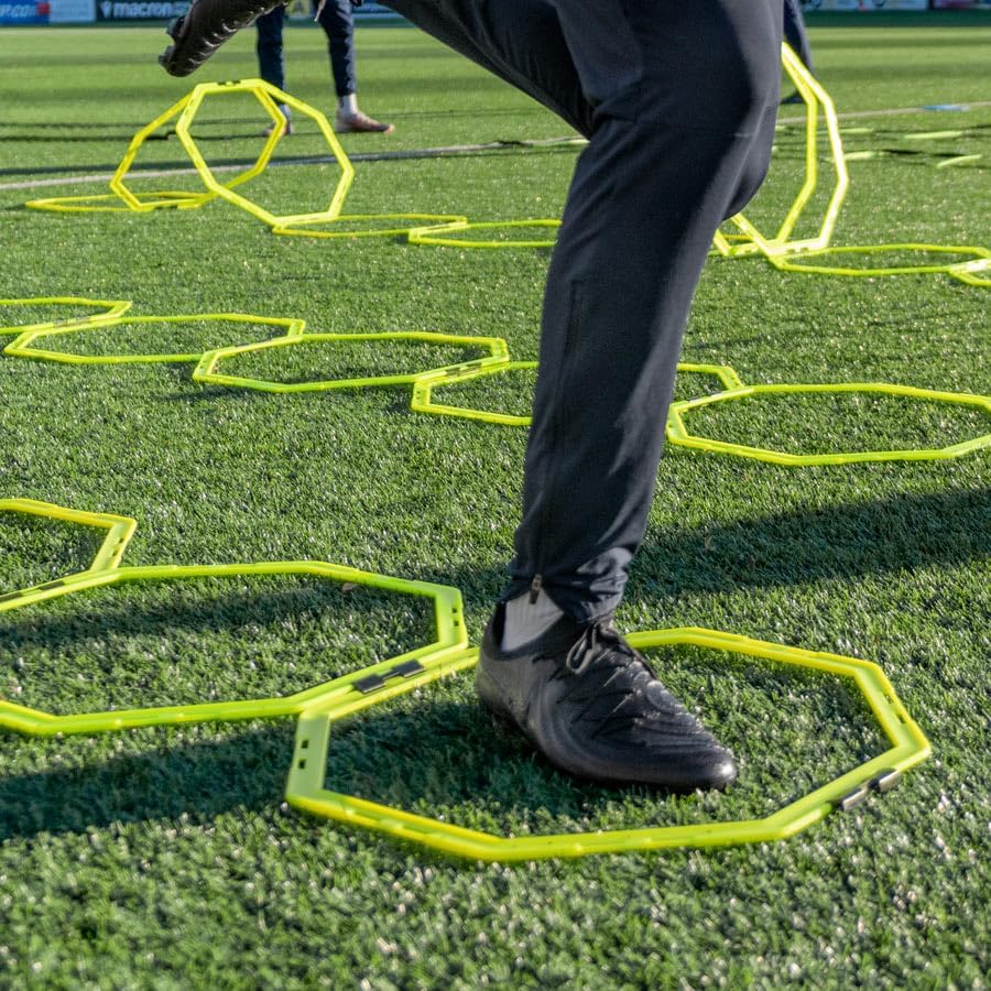 FORZA Agility Training Octa Rings [Pack of 6] | Football Training Equipment | Multi-Sport Agility Ring Set | Speed Training Equipment | Sports Equipment