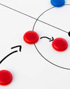 FORZA 90cm x 60cm Sport Coaching Board | 13 Sport Options | Double-Sided Dry Wipe Tactics Board – Includes Magnets, Pen & Eraser (Without Carry Bag, Football)