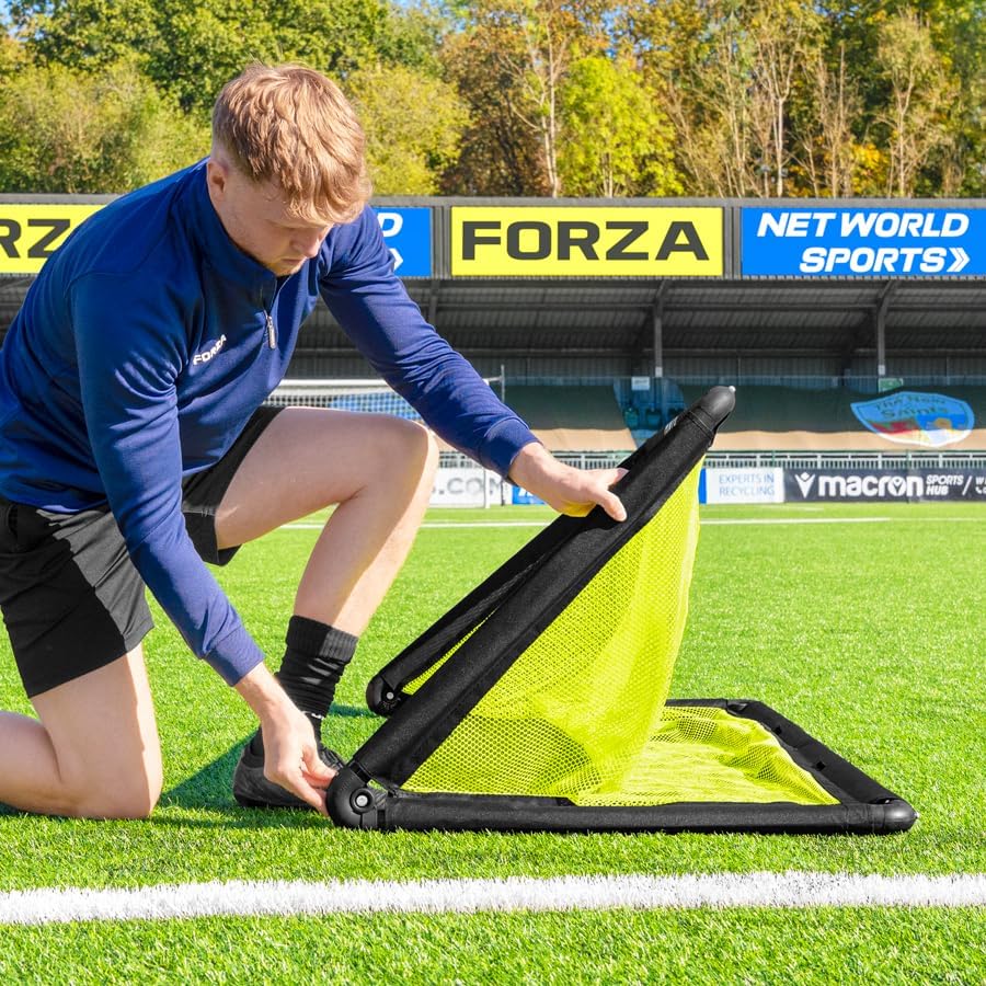 FORZA POD Goal Lite | Lightweight ALU40 Portable Football Goal – Portable & Assembles in Seconds – Ideal for Training, Matches & Garden Play – 4ft, 5ft & 6ft Sizes