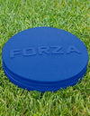 Mini marqueurs plats FORZA 9 cm (3,5 po) [Lot de 20] | Disques multi-surfaces en PVC - Marqueurs antidérapants avec sac de transport en filet | Équipement de sport | 9 couleurs