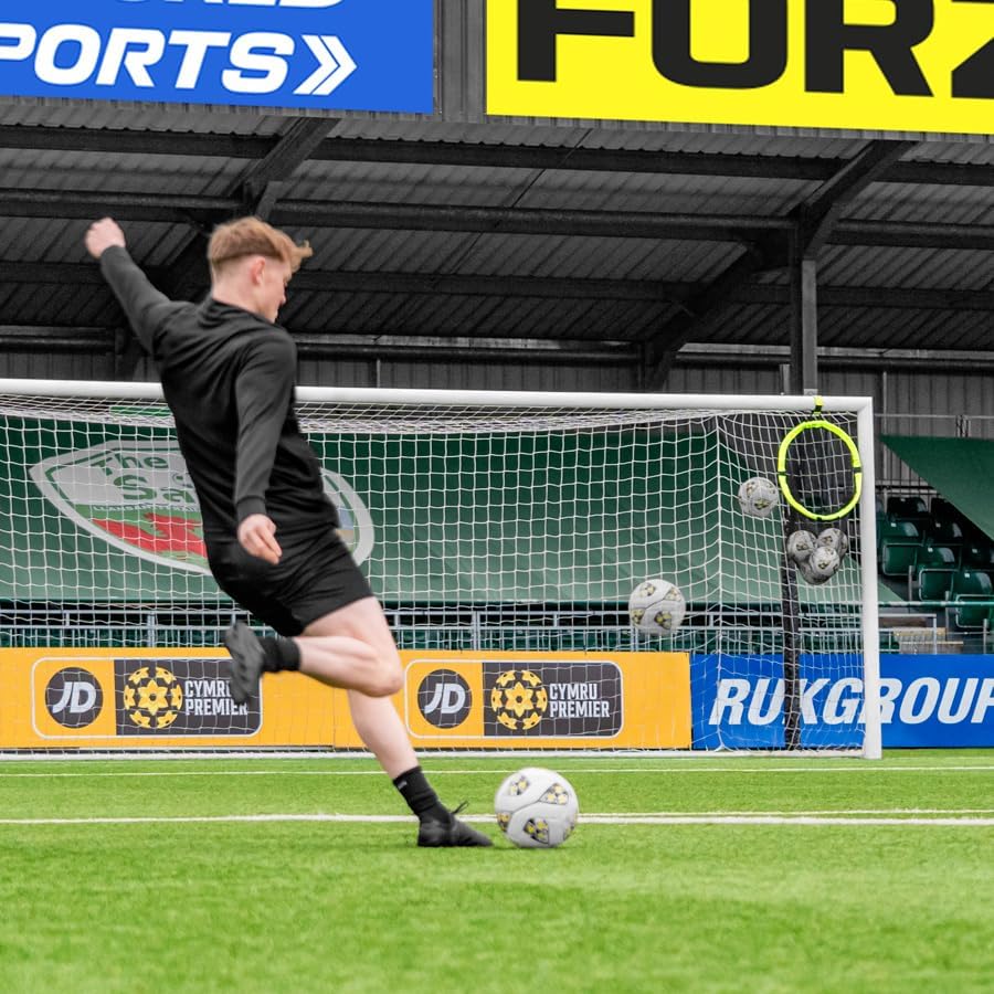 FORZA Football Target Net & Ball Bag | 2-in-1 Ball Storage & Goal Target for Football Training – 10 Ball Capacity - Durable & Easy to Attach