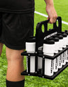 FORZA 10 Water Bottles & Carrier [750ml] - BPA Free Plastic - Variety Of Colours (Black)