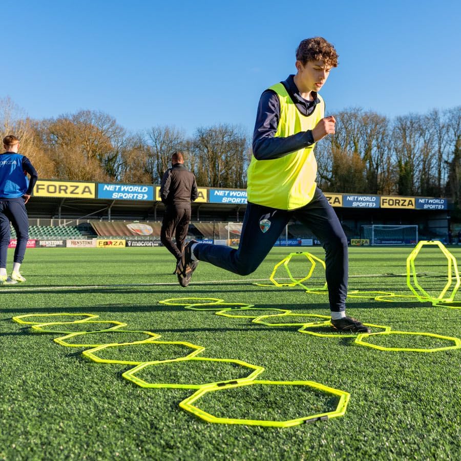FORZA Agility Training Octa Rings [Pack of 6] | Football Training Equipment | Multi-Sport Agility Ring Set | Speed Training Equipment | Sports Equipment