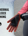 FORZA Winter Thermal Sports Grip+ Gloves – Insulated Fleece Lining, Hex Gel Grip, Water Resistant & Windproof – Sizes 4–11 – Ideal for Football, Rugby, Running & Outdoor Sports
