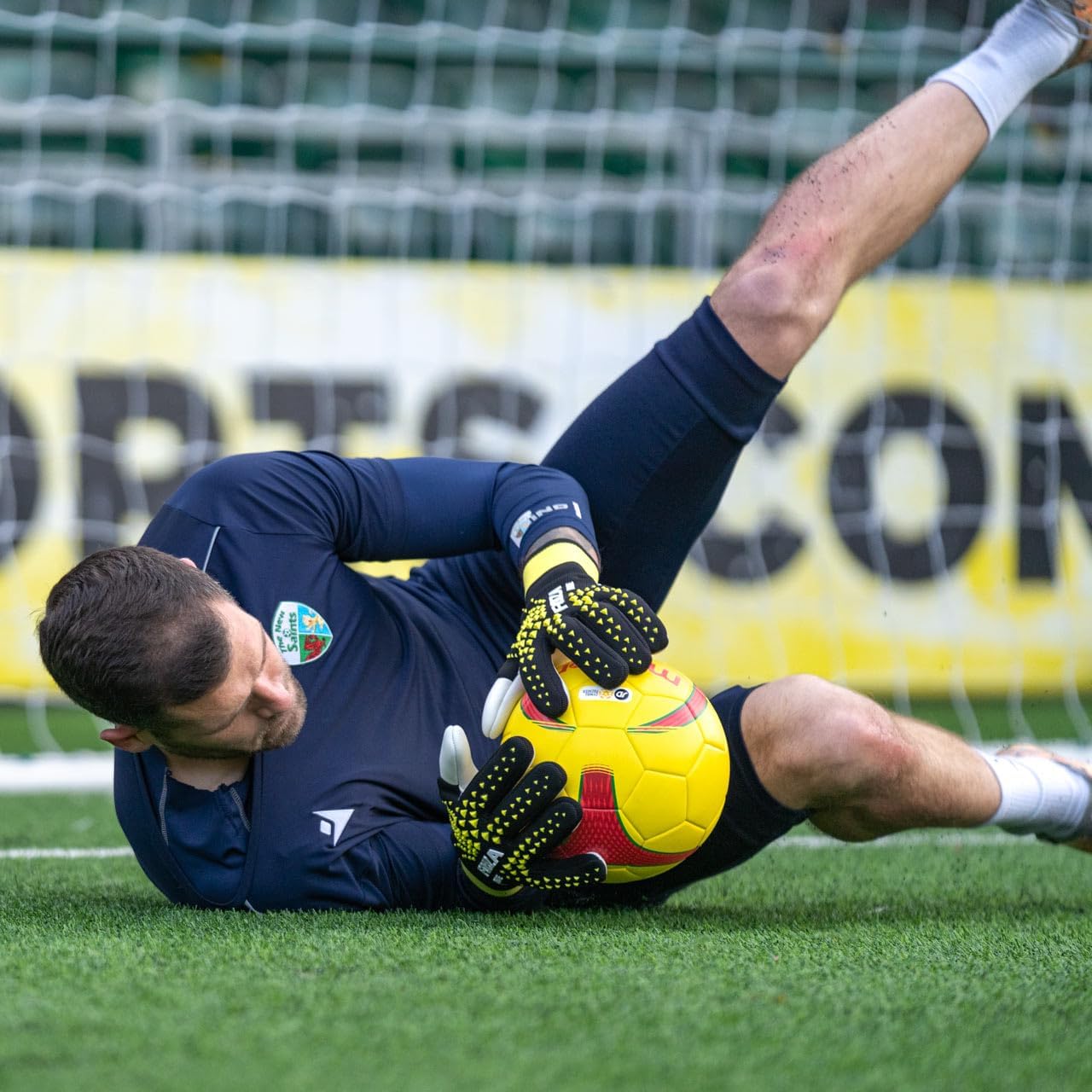 FORZA NGE Goalkeeper Gloves | Pro-Level Strapless GK Gloves [2 Colours & 8 Size Options] - High Performing, Ultra-Durable Latex