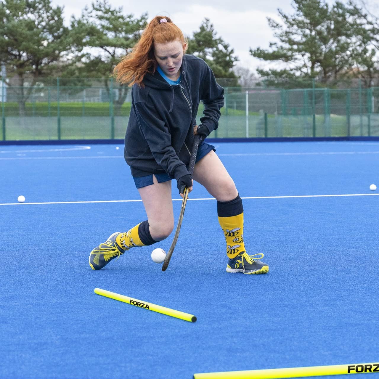 FORZA Adjustable Height Outdoor Hurdle Set 4ft & 5ft | Sports Exercise Equipment | Football Training Equipment | Speed & Agility Training Kit for Men, Women & Kids