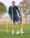 FORZA Slalom Training Poles | 5ft or 6ft Spring Loaded Agility Training Poles - Packs of 8 or 16 for Football, Agility & Fitness Drills