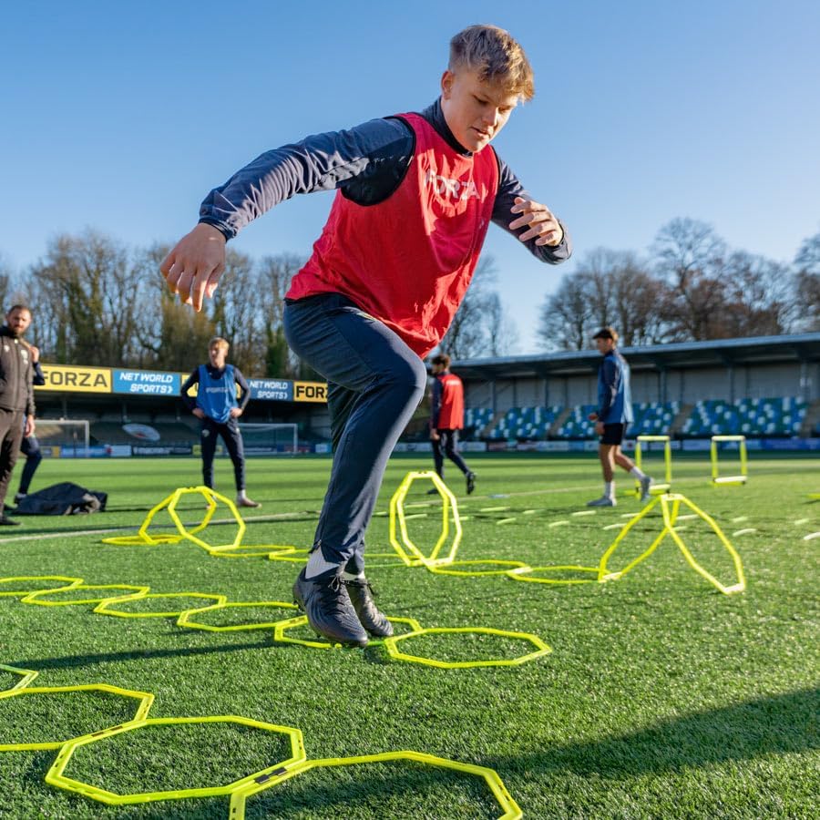 FORZA Agility Training Octa Rings [Pack of 6] | Football Training Equipment | Multi-Sport Agility Ring Set | Speed Training Equipment | Sports Equipment