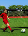 FORZA Square Pop-Up Football Goal [3 Sizes] | Portable Football Training Goal with Carry Bag & Ground Stakes - For All Ages with 5 Second Set Up - Single or Pair