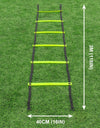 FORZA Speed & Agility Training Ladder – Adjustable Plastic Rungs with Durable Nylon Edges – Available in 3m & 6m Lengths – Ideal for Football, Rugby & Fitness Training