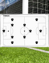 FORZA T-Shirt Coaching Magnets – Set of 11 Magnetic Player Markers with Number Stickers – Compatible with All FORZA Coaching Boards – Ideal for Football Coaches & Managers (Black)