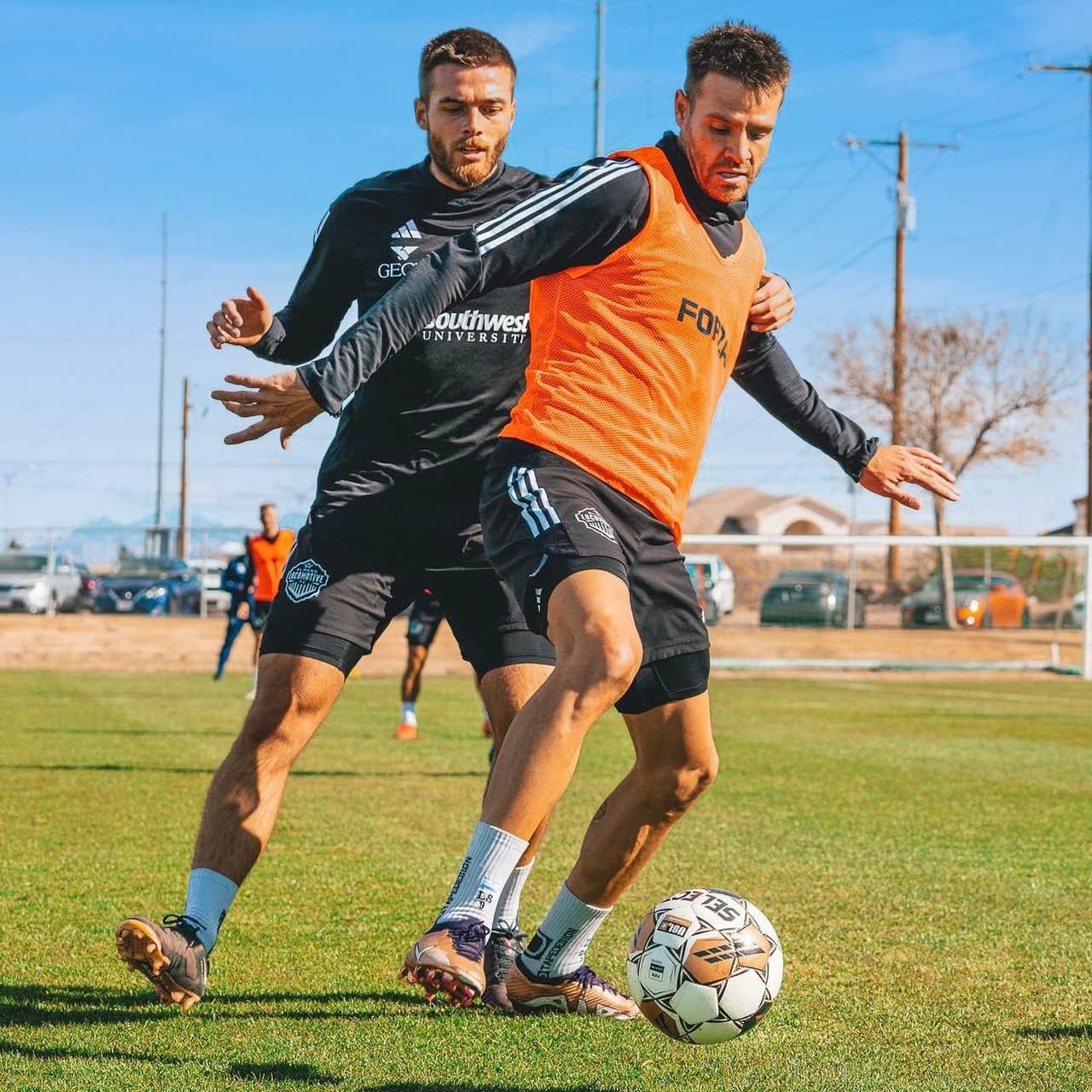 FORZA Training Bibs [10 Pack] - Pro Football Training Vests Sizes | Multi-Sport Bibs | Kids/Adult Bib | Football Bibs | Training Equipment