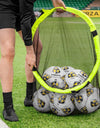 FORZA Football Target Net & Ball Bag | 2-in-1 Ball Storage & Goal Target for Football Training – 10 Ball Capacity - Durable & Easy to Attach