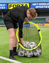 FORZA Football Target Net & Ball Bag | 2-in-1 Ball Storage & Goal Target for Football Training – 10 Ball Capacity - Durable & Easy to Attach