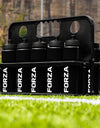 FORZA 10 Water Bottles & Carrier [750ml] - BPA Free Plastic - Variety Of Colours (Black)
