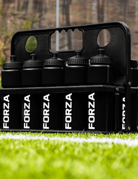 FORZA 10 Water Bottles & Carrier [750ml] - BPA Free Plastic - Variety Of Colours (Black)
