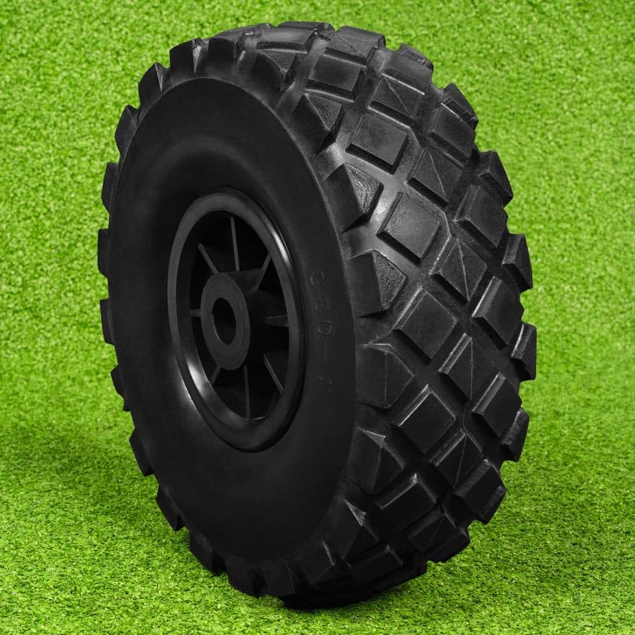 FORZA ALU110 Football Goal Replacement Wheel – Heavy-Duty 360° & Lever Wheels – Durable Micro-Cellular PU Tyre – UV Stabilised – 220kg Load Capacity – Suitable for All Surfaces