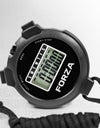 FORZA Stopwatch | Multi-Functional Sports Stopwatch Timer for Coaches, Athletes and Schools with Water-Resistant, Easy-to-Read Display - Choose Your Colour! (Black, Pack of 1)