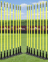 FORZA Astro Slalom Poles + Bases - 5ft/6ft High | Sports Training Slalom Poles With Spring Back | Improve Agility/Speed/Footwork | Rubber Base Included